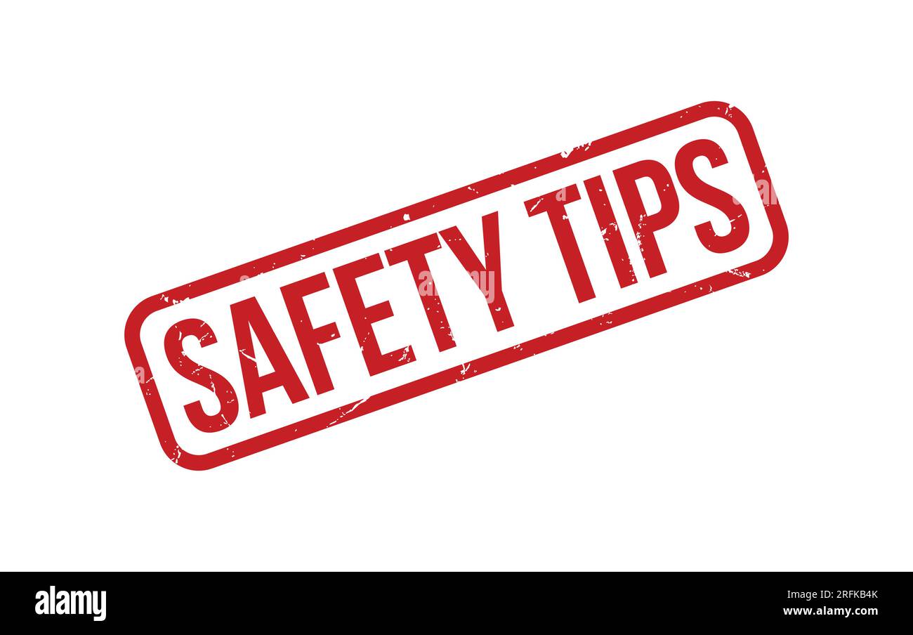 Red Safety Tips Rubber Stamp Seal Vector Stock Vector Image & Art Alamy