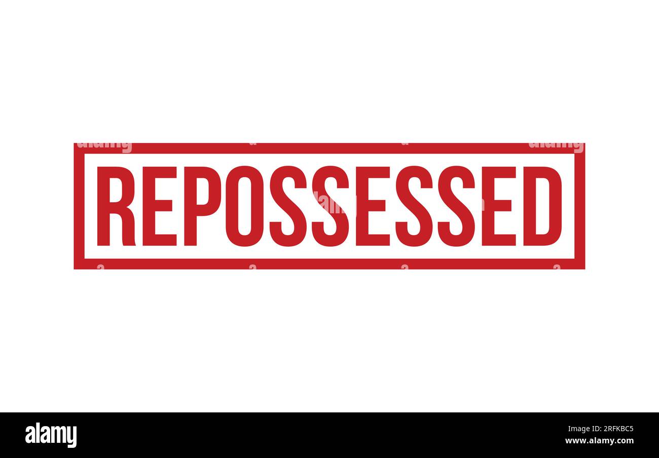 Red Repossessed Rubber Stamp Seal Vector Stock Vector Image & Art - Alamy