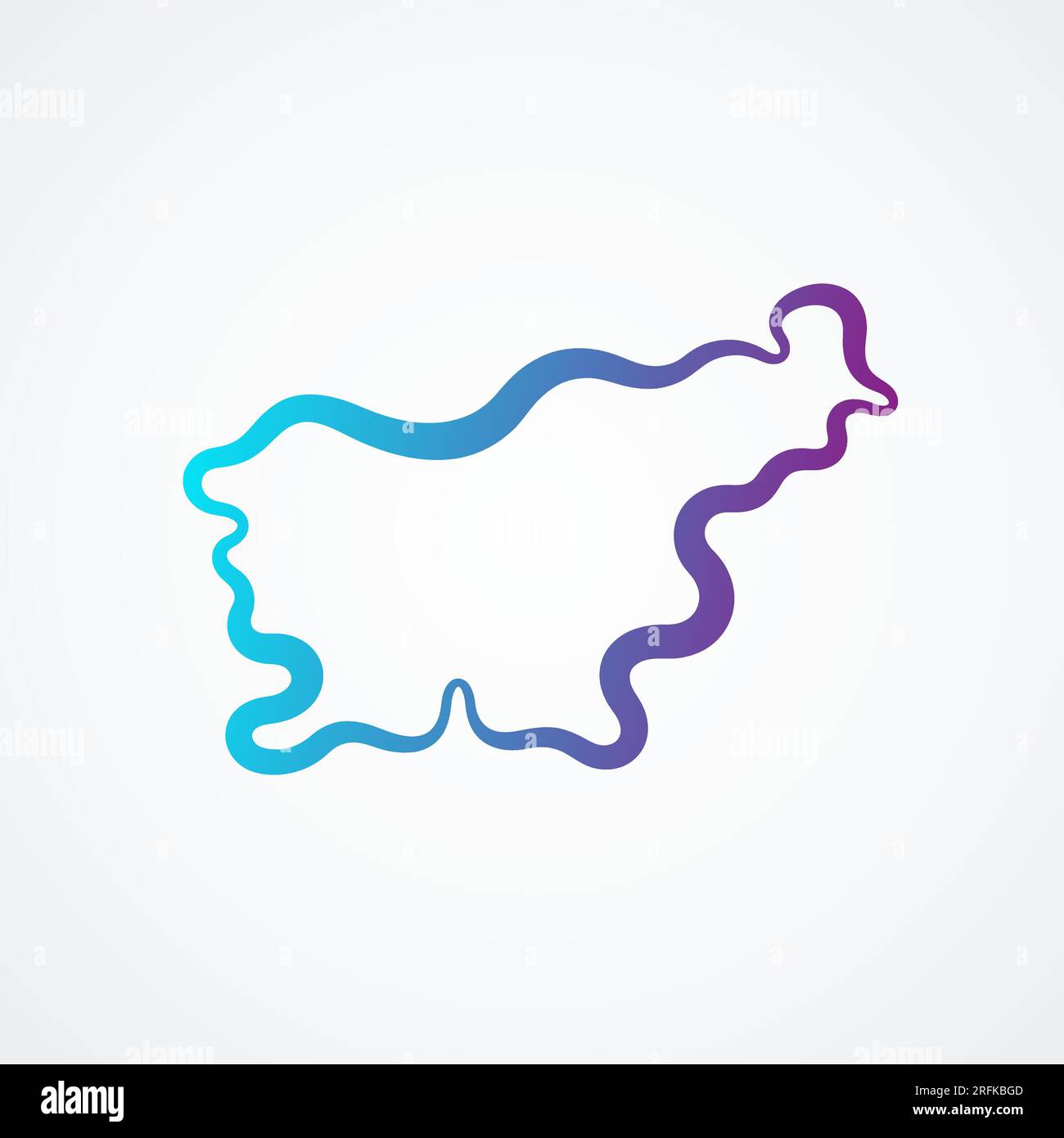 Blank slovenia map hi-res stock photography and images - Alamy