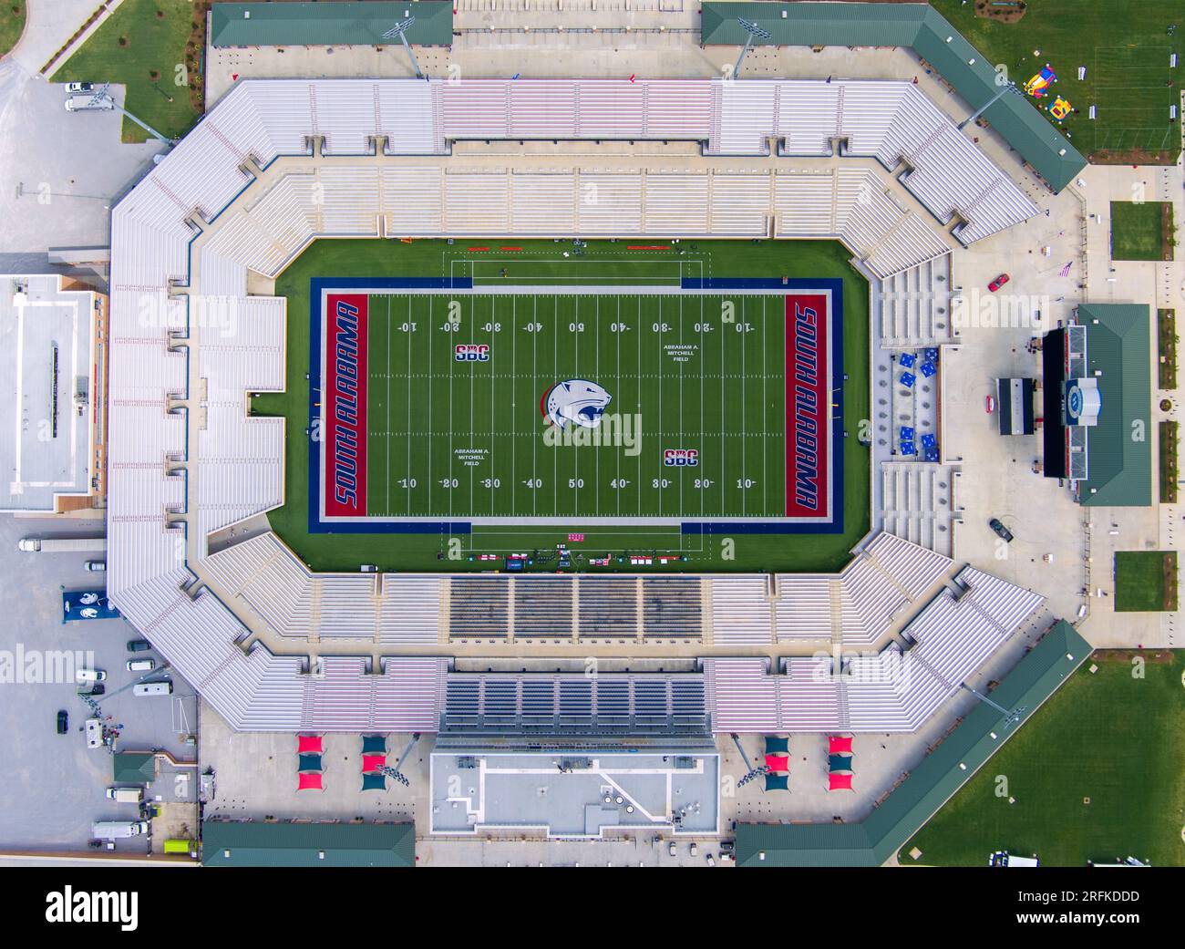 college football stadium in Mobile, Alabama Stock Photo