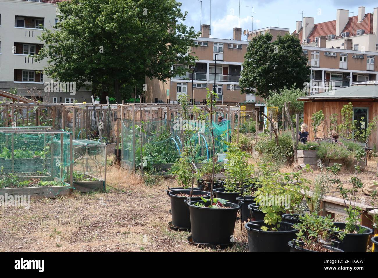 Inner city community garden hi-res stock photography and images - Alamy