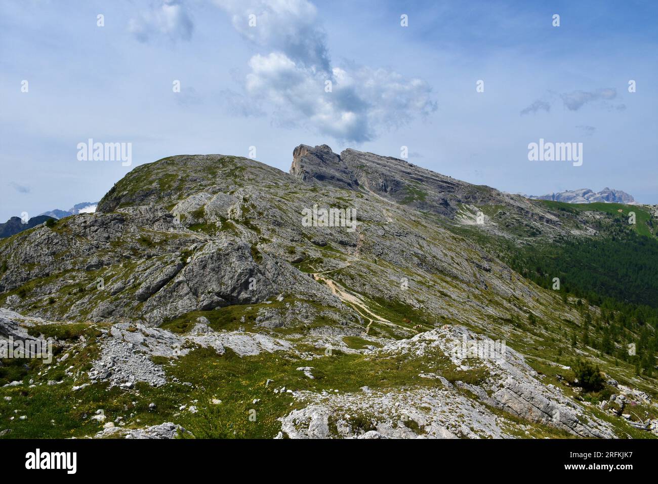 Mountains at Val Parola pass Stock Photo