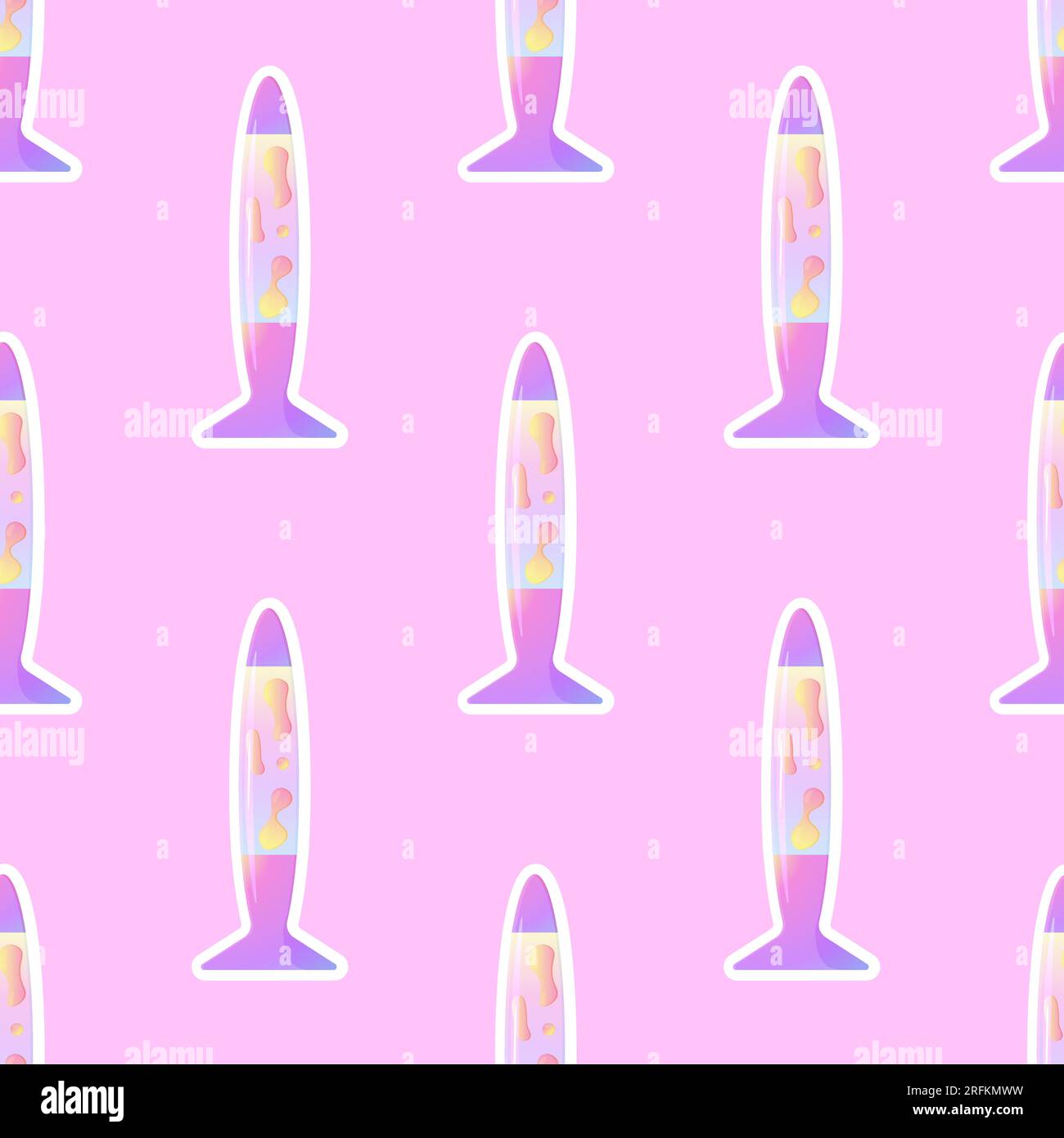 Y2k , seamless pattern 2000e 90e lava lamp .Holographic vector illustration Stock Vector