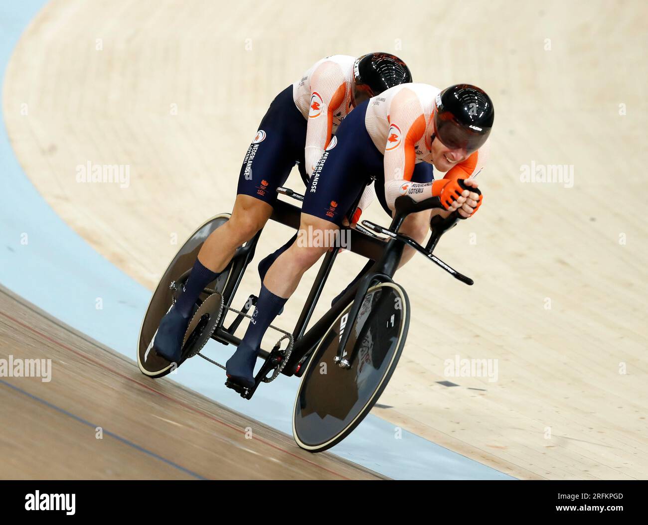 Tristan Bangma and Patrick Bos of Team Netherlands in the Men's B 1km ...