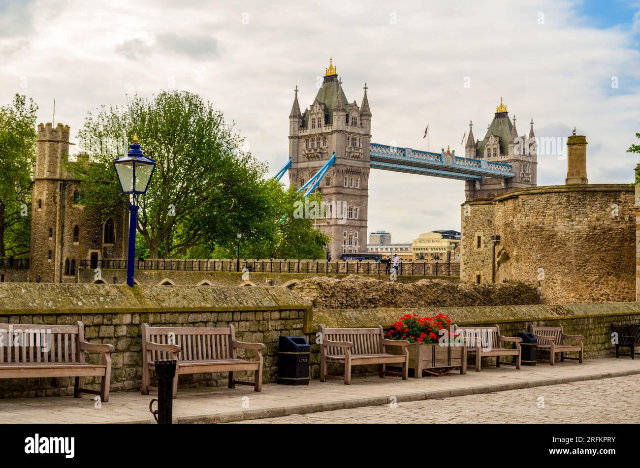 London, England, UK June 1, 2012. View of London, Tower Bridge from