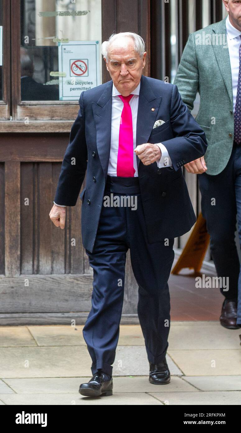 London, England, UK. 4th Aug, 2023. British billionaire Sir FREDERICK ...