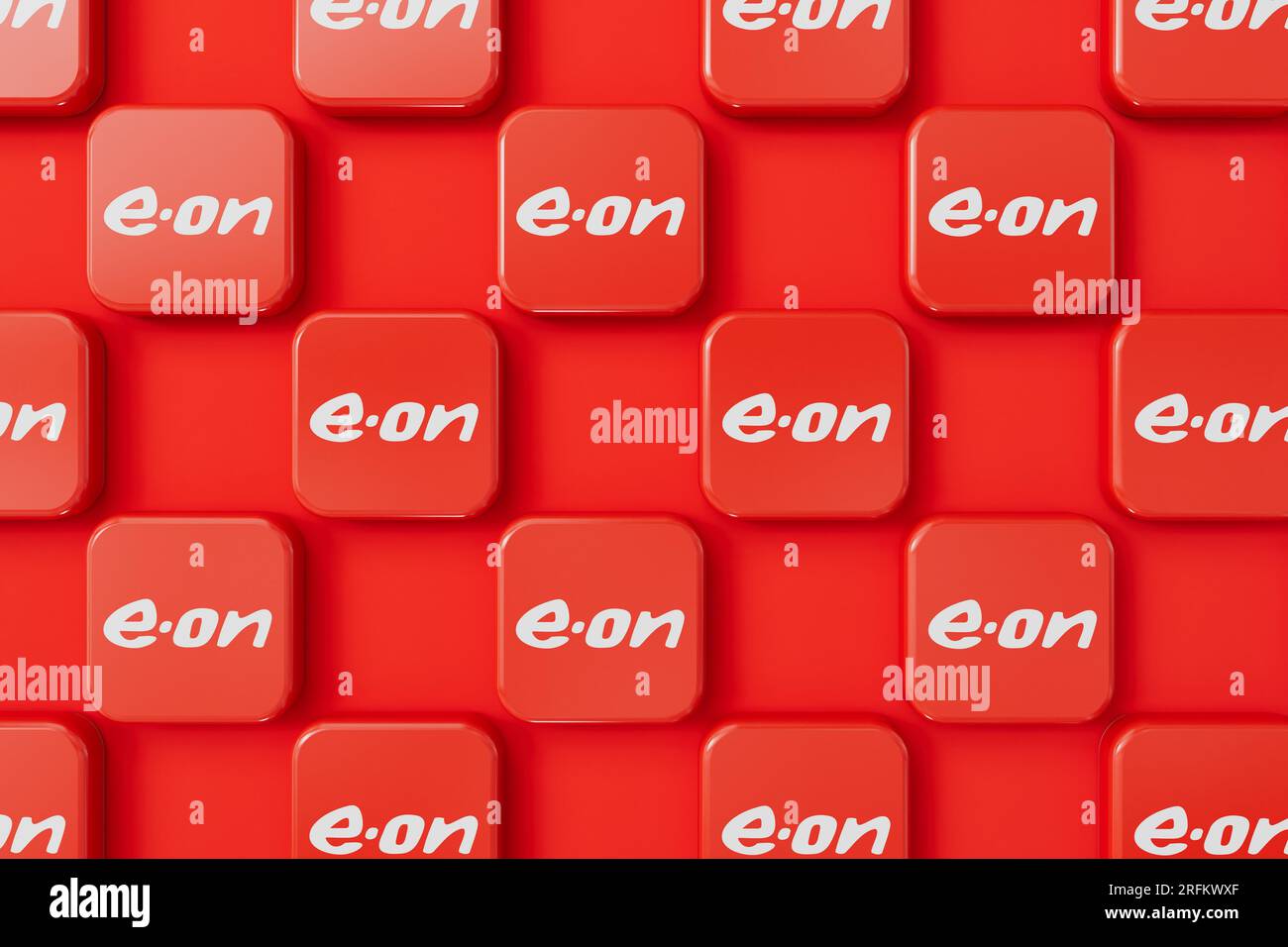 LONDON, UK July 2023 Eon gas and electricity energy supplier