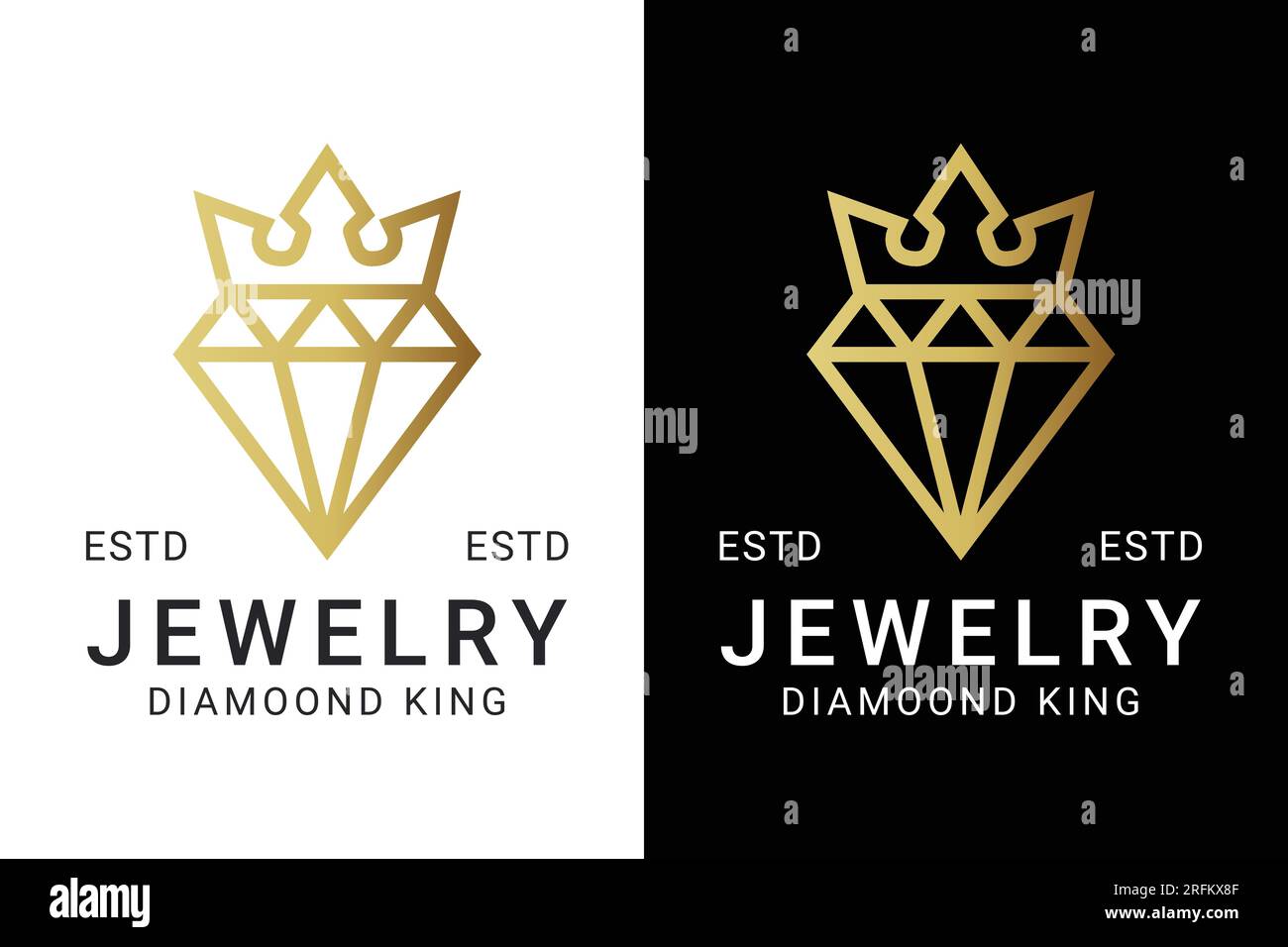 Luxury Crown Diamond Jewelry Logo Design Stock Vector Image & Art - Alamy