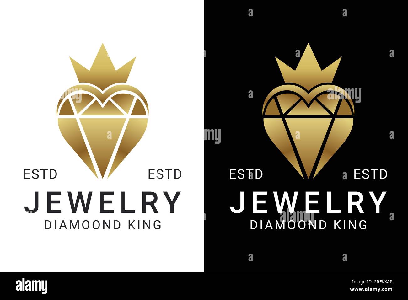 Luxury Crown Diamond Jewelry Logo Design Stock Vector Image & Art - Alamy