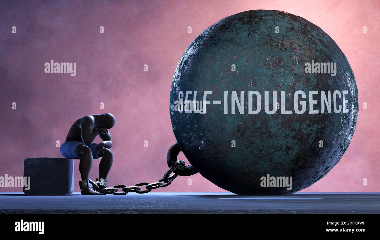 Self indulgence a metaphor showing human struggle with Self