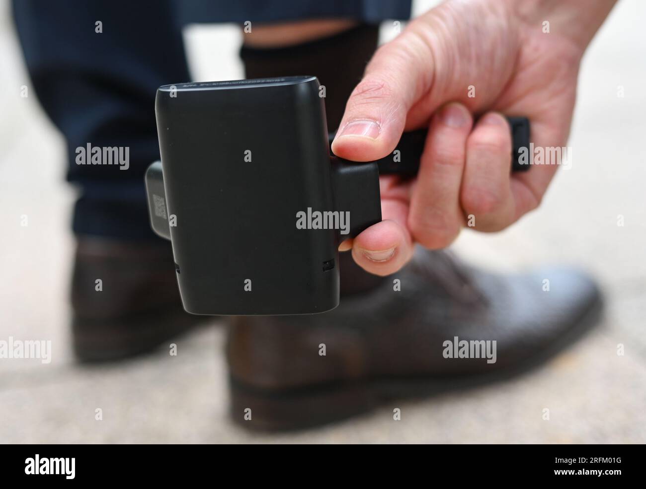 Electronic monitoring device leg hires stock photography and images