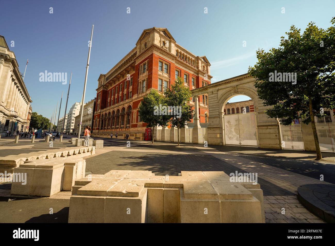 London, England, UK - July 29, 2022. Victoria and Albert Museum, VA, V&A Museum, world's largest museum of applied arts, decorative arts and design. Stock Photo