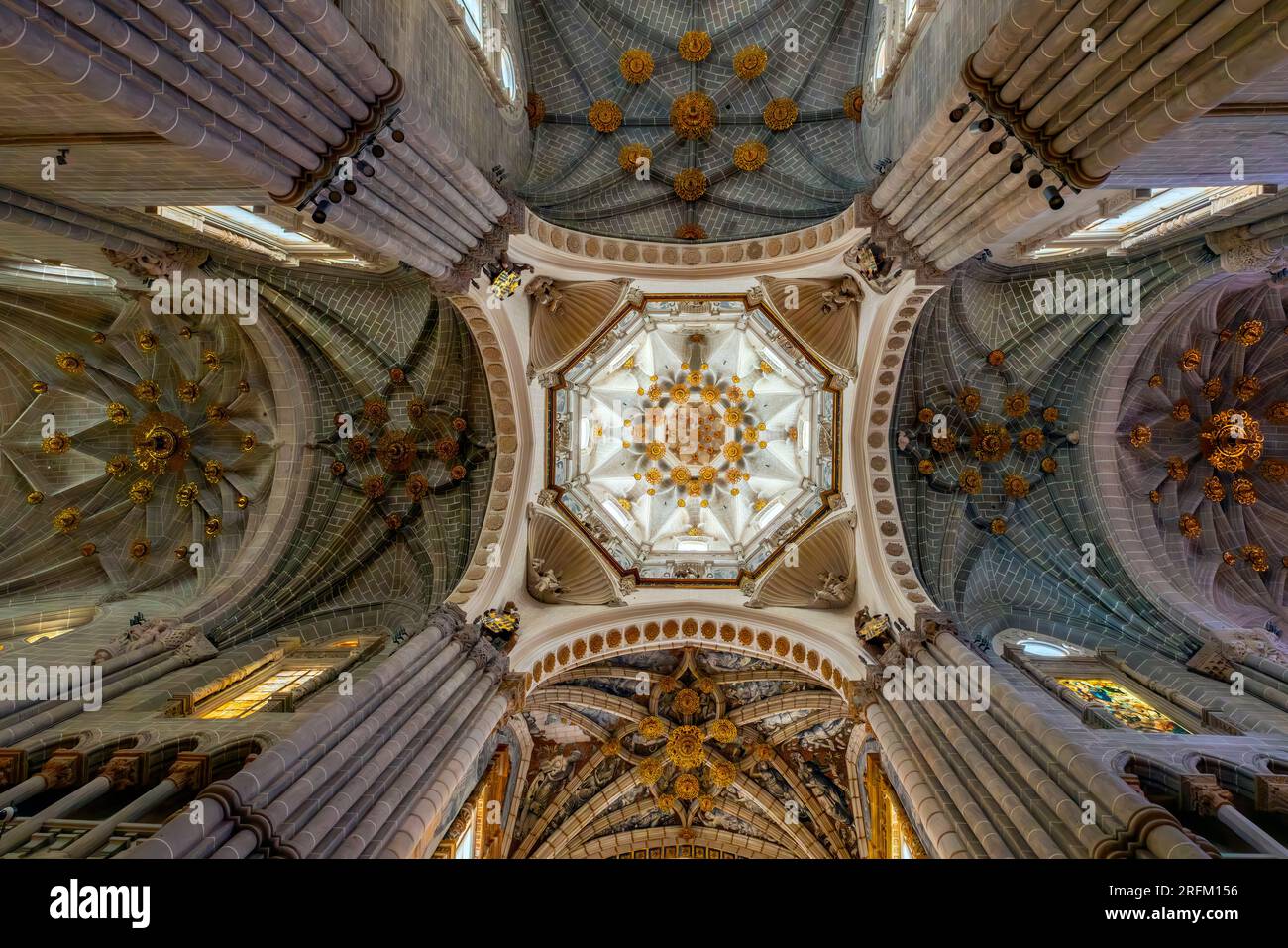 The Cathedral interior. Tarazona Cathedral is a Roman Catholic church located in Tarazona, Zaragoza province, in Aragon, Spain Stock Photo