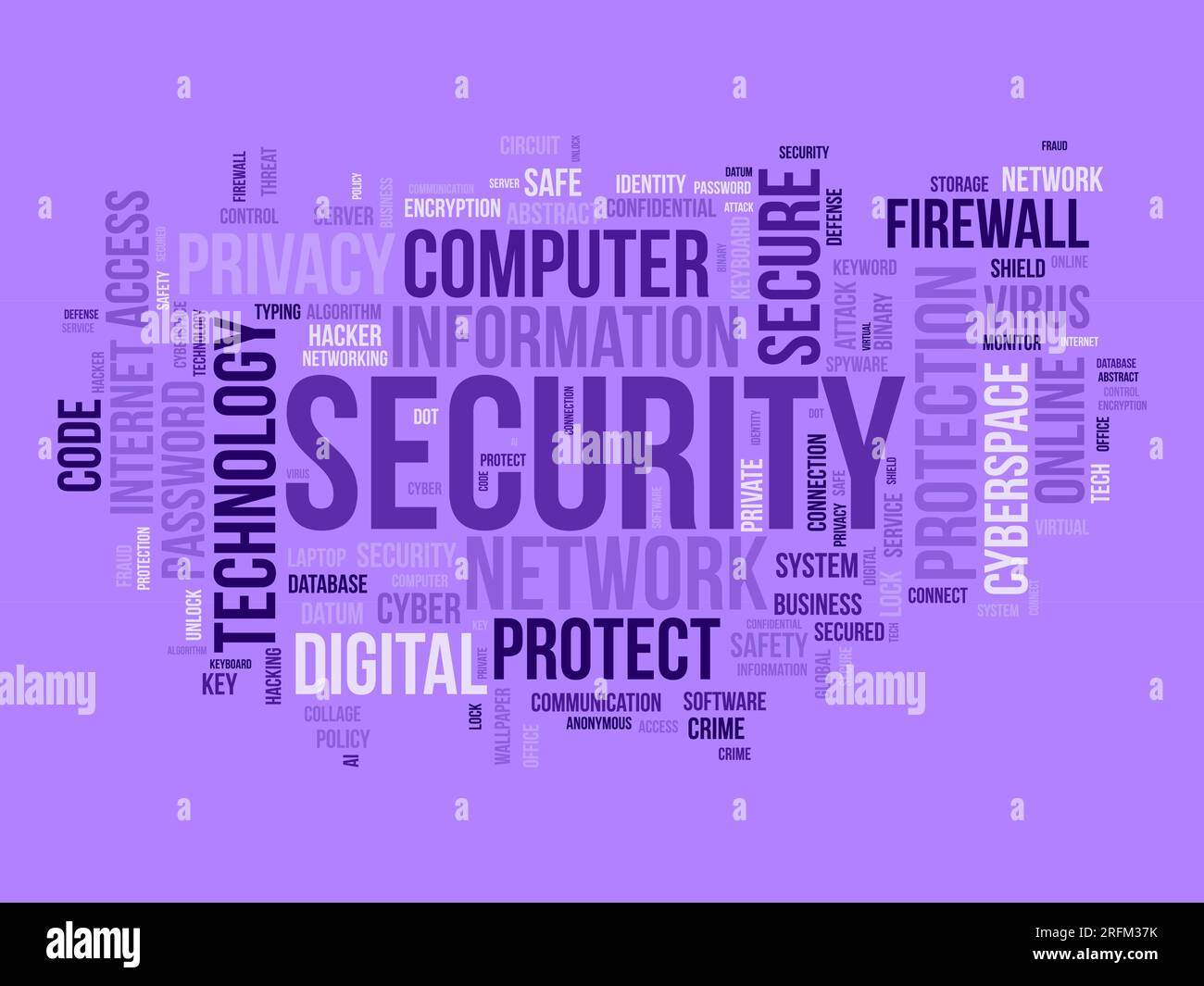 Word cloud background concept for security. Protect technology, privacy ...