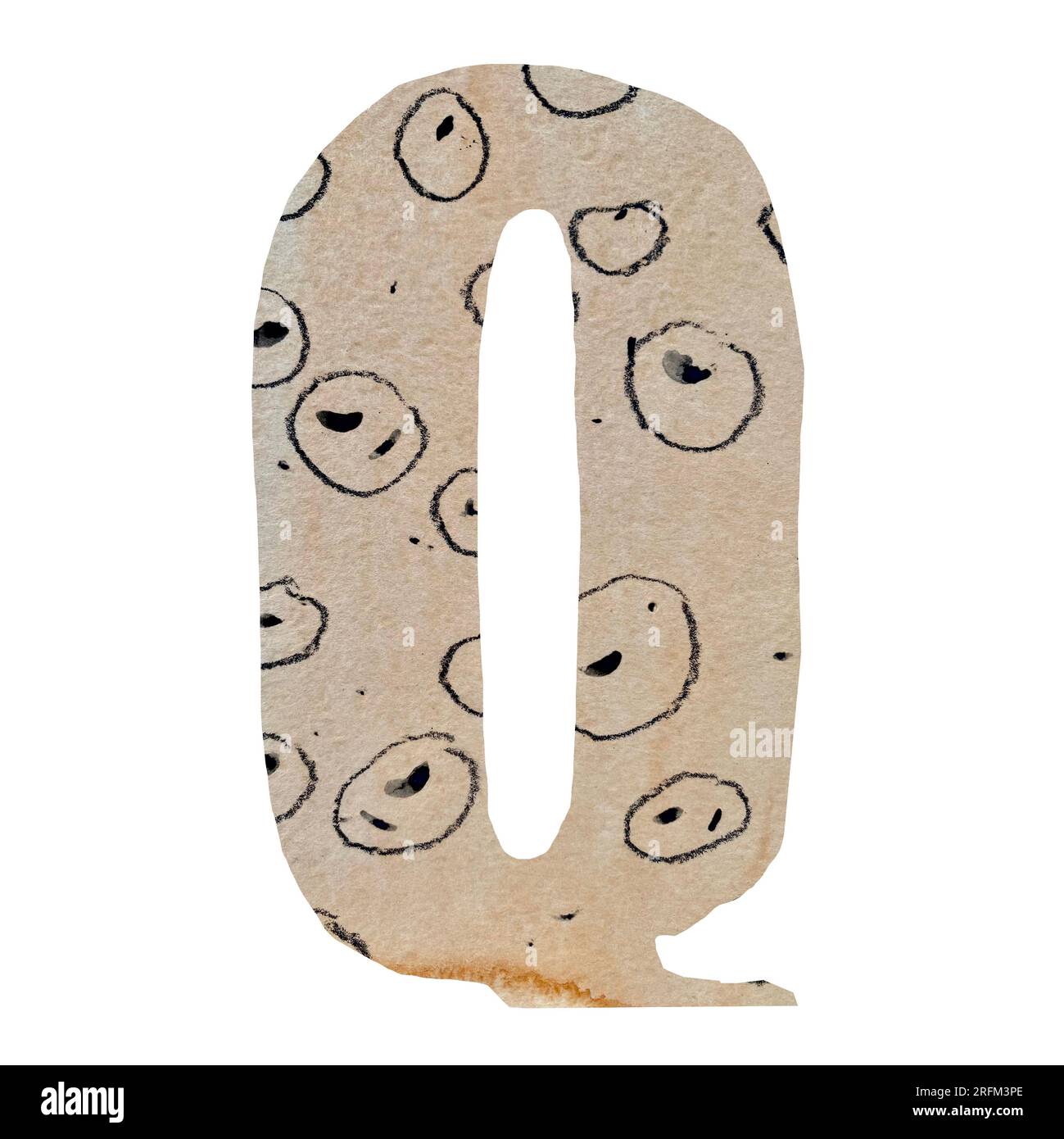 Capital letter Q cut out paper alphabet Stock Photo Alamy