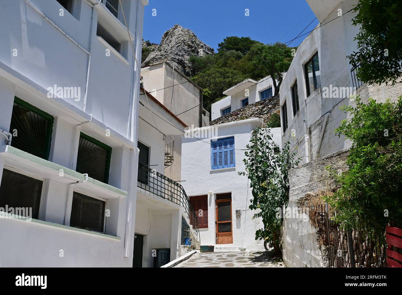 Town of Therma, Ikaria Island, Greece Stock Photo