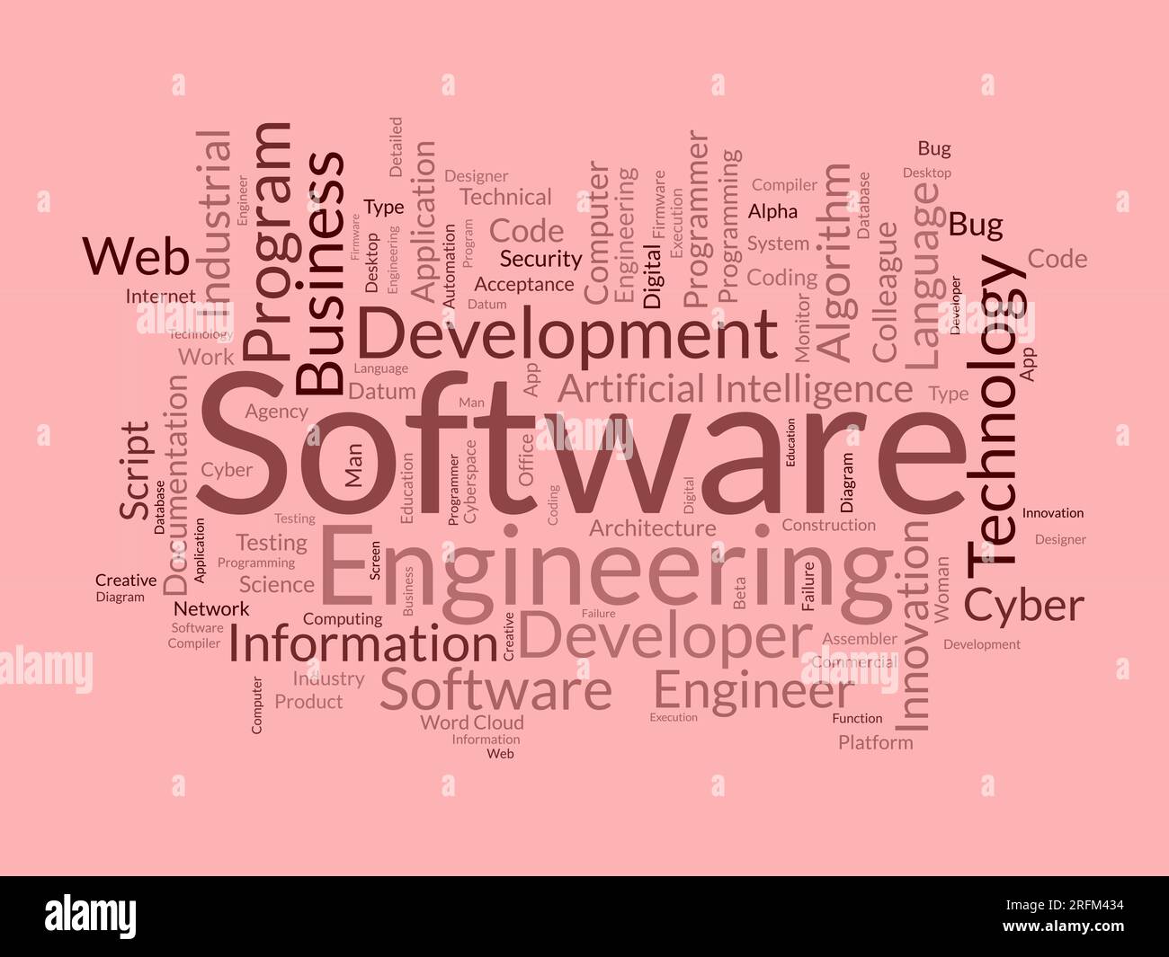 Word cloud background concept for Software engineering. computer ...