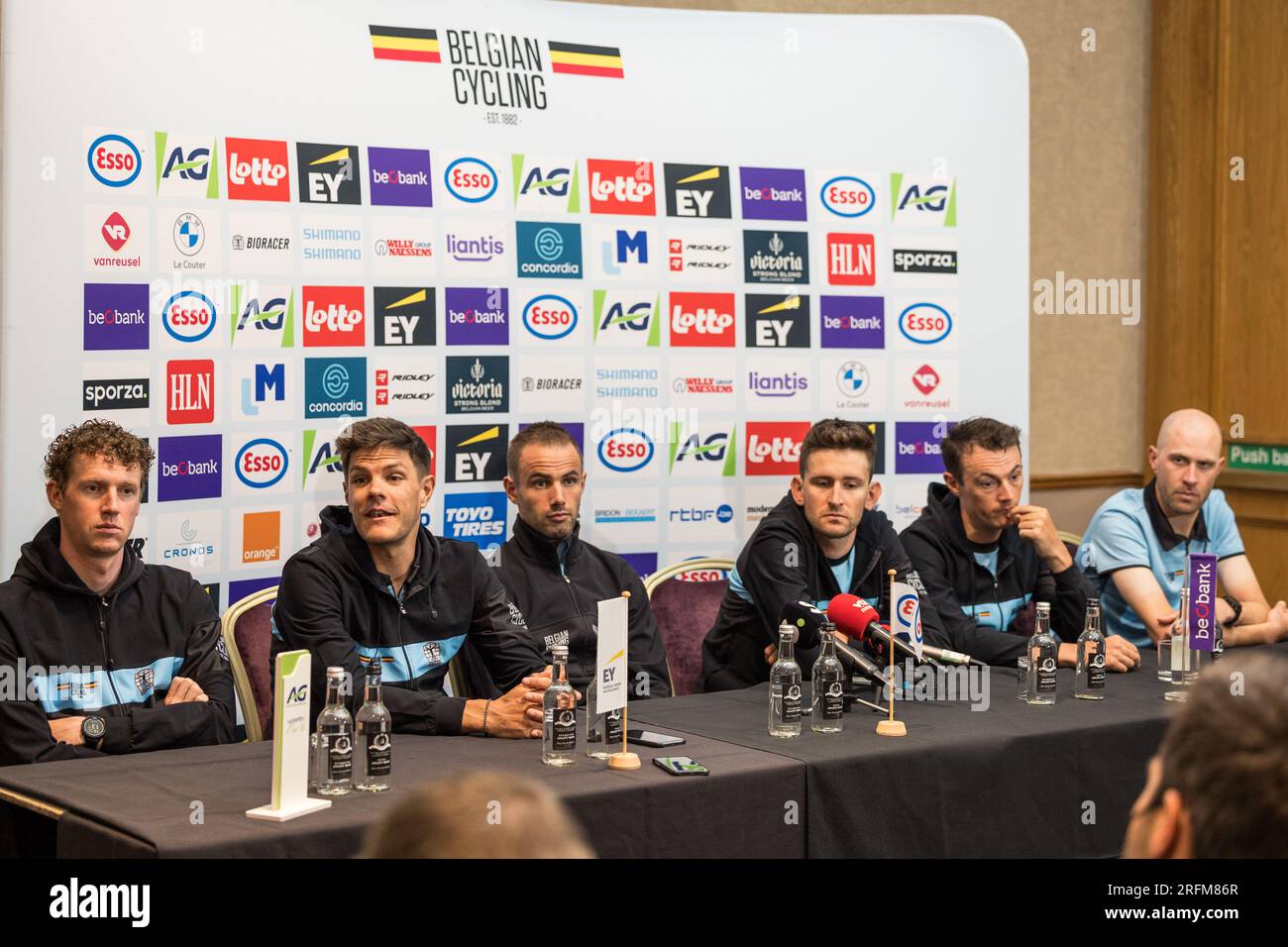 Belgian Nathan Van Hooydonck of JumboVisma, Belgian Jasper Stuyven of