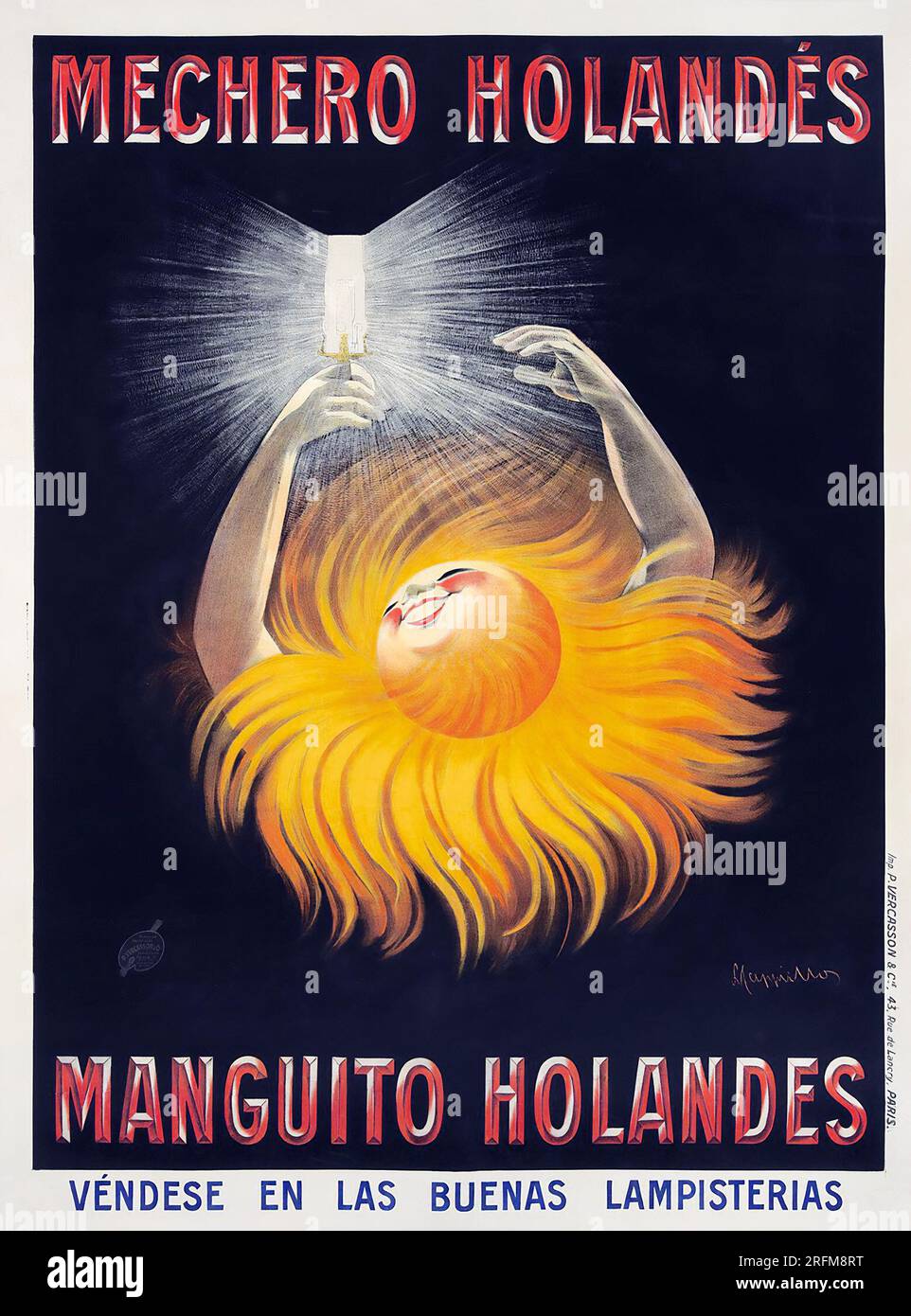 Mechero Holandés - Vintage advertisement poster by Leonetto Cappiello Stock Photo
