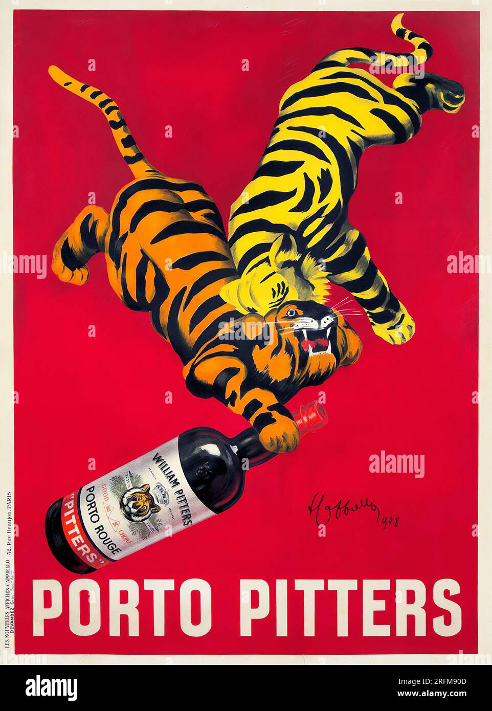 Porto Pitters. Vintage advertisement poster by Cappiello 1928