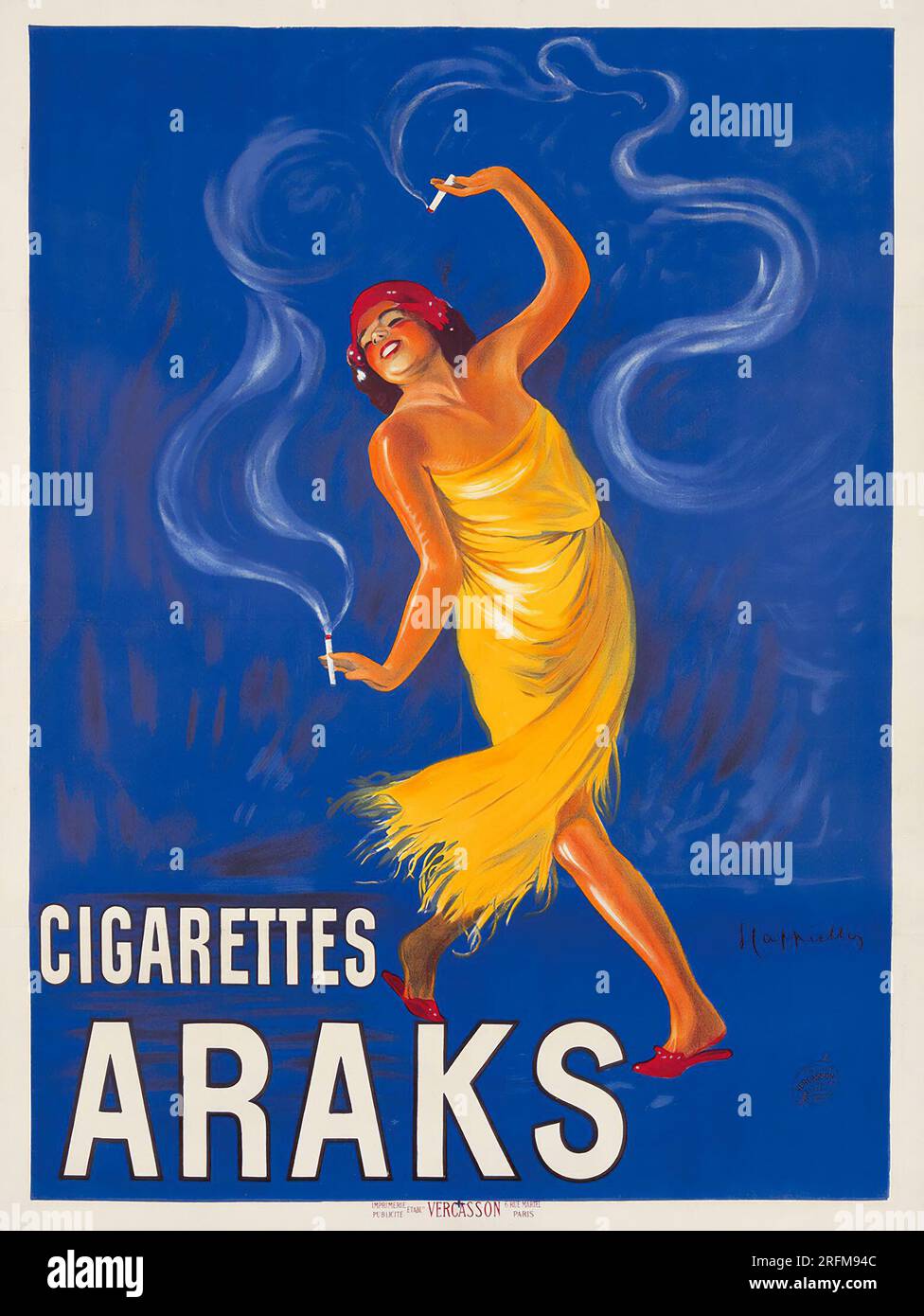 Poster advertising vintage cigarettes hi-res stock photography and images
