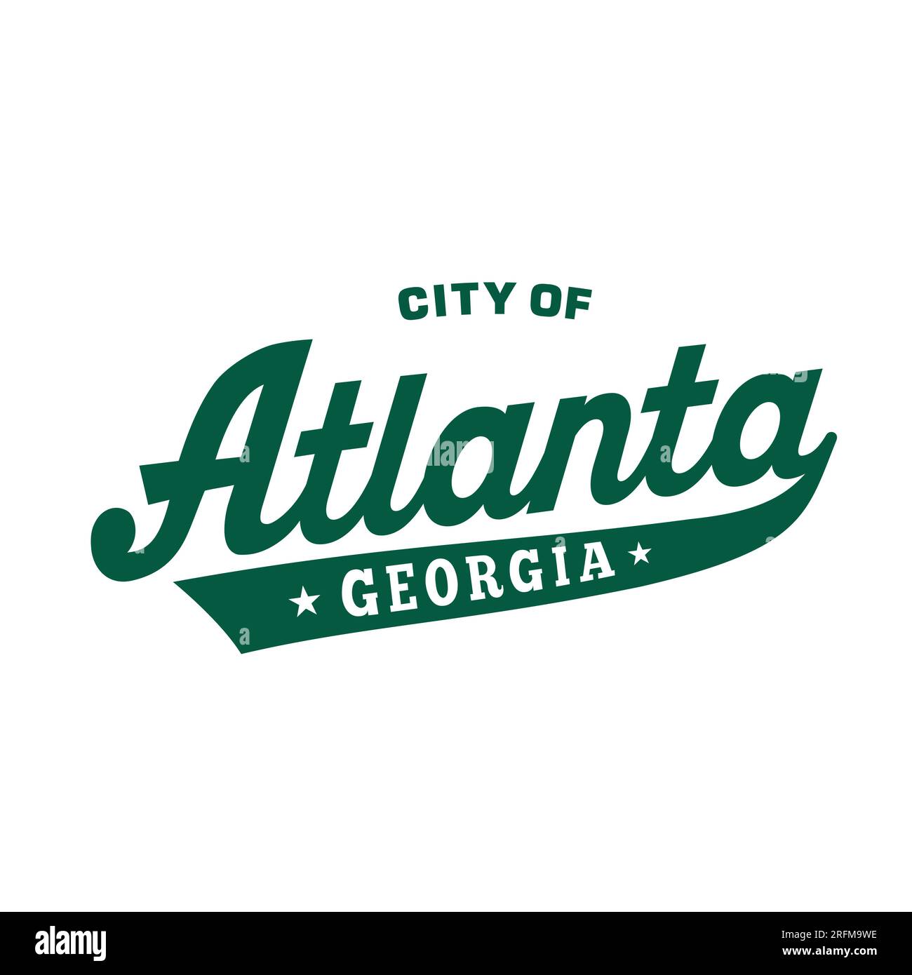 Atlanta, lettering design. Atlanta typography design. Vector