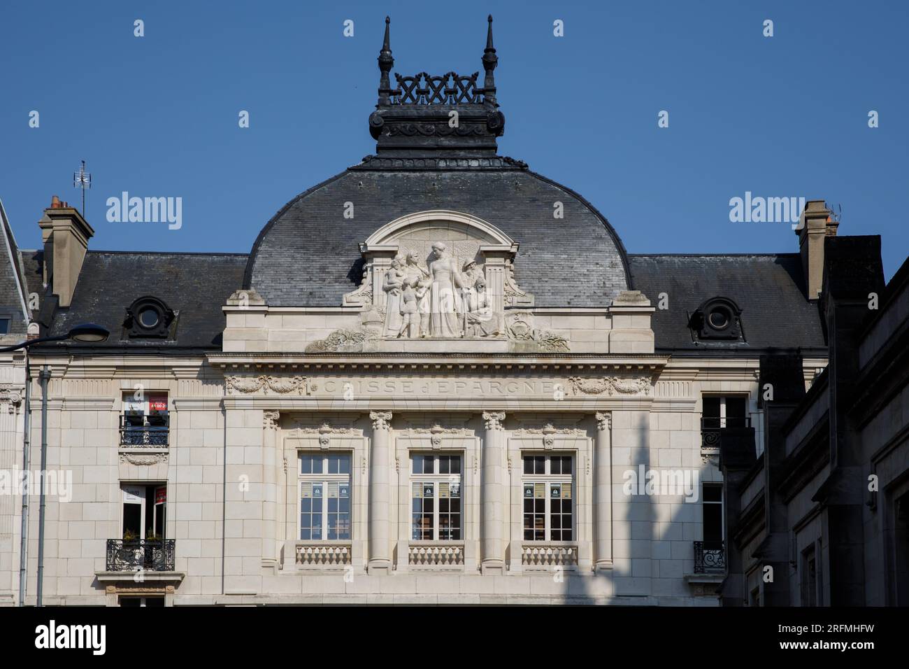 France, Hauts-de-France region, Somme department, Amiens, Rue de la  République, Galerie des Jacobins, Caisse d'Epargne bank Stock Photo - Alamy