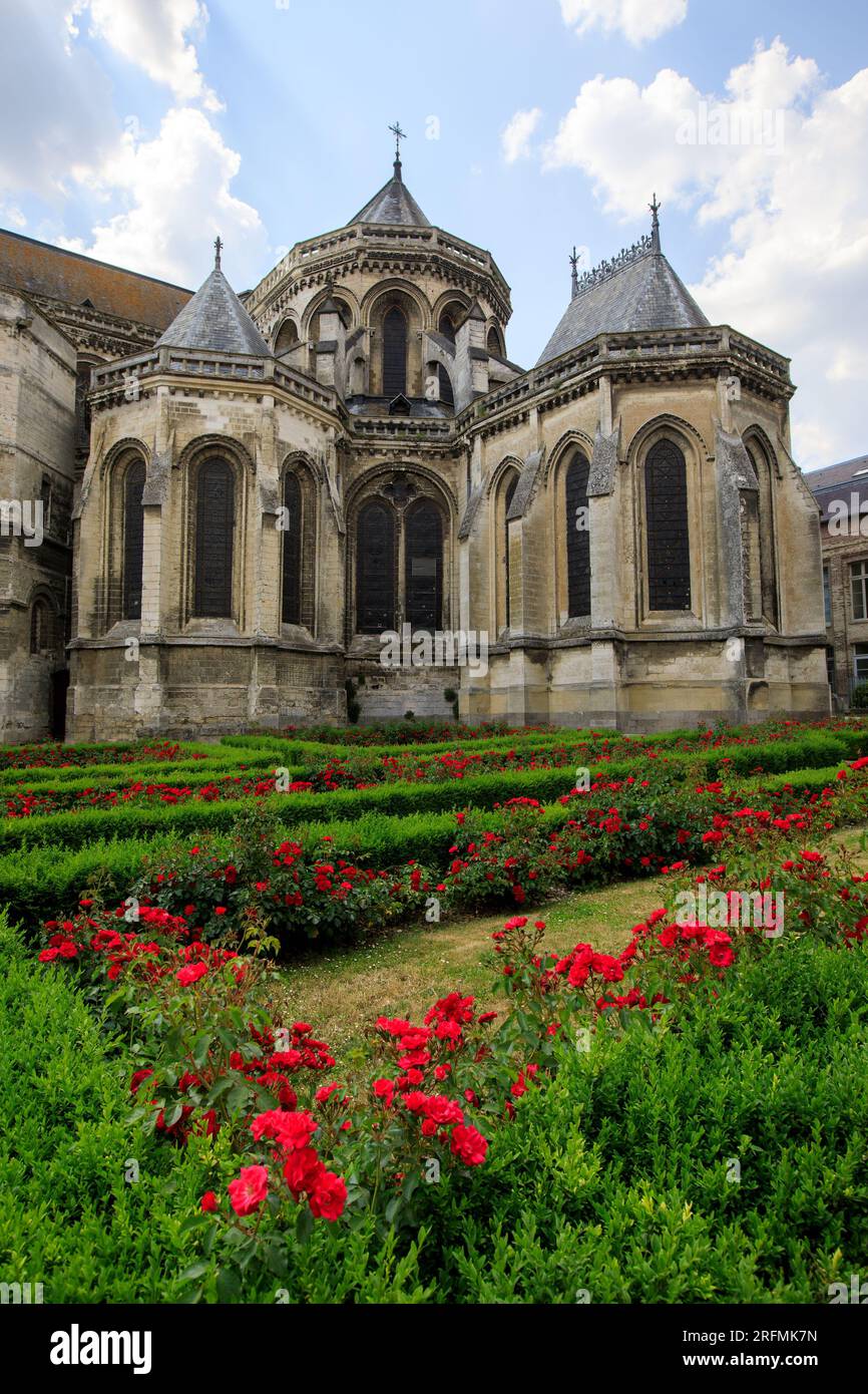 France, Hauts-de-France region, Pas-de-Calais, Saint-Omer, cathedral Stock Photo