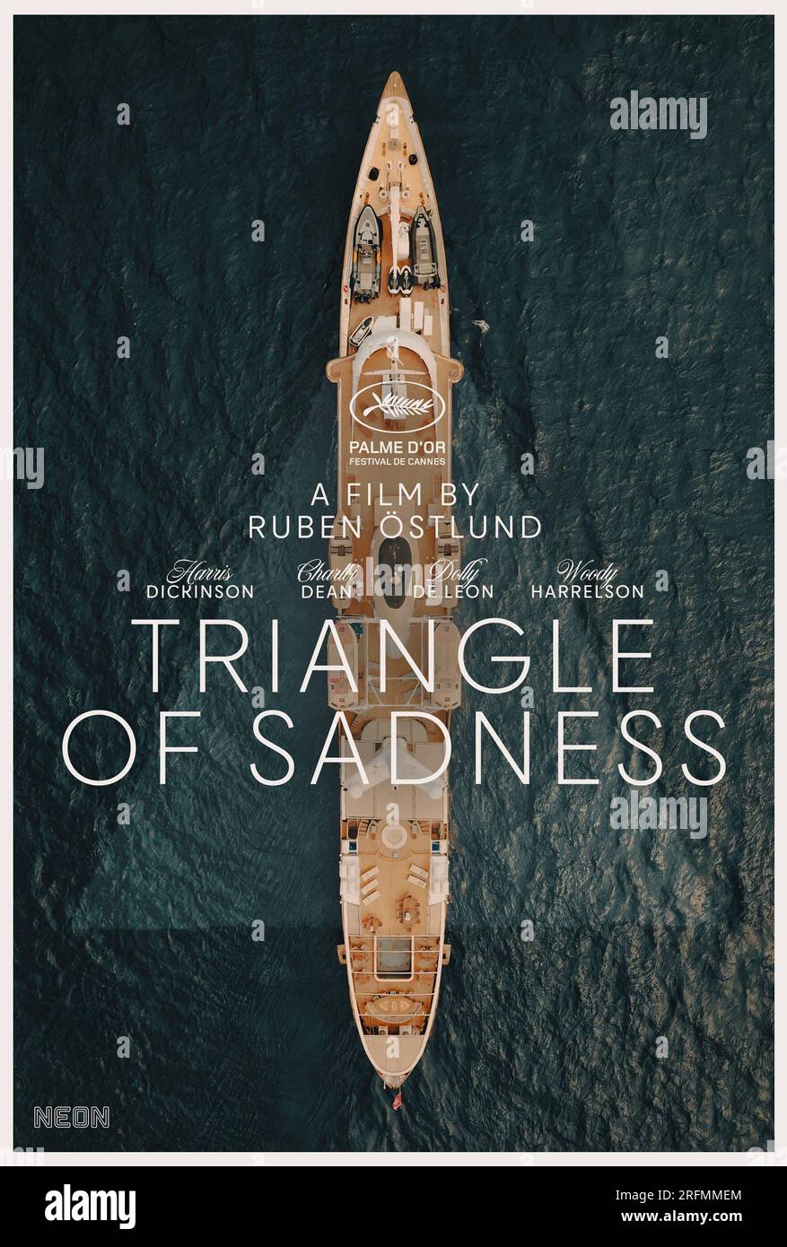 Triangle of Sadness  Year : 2022 Sweden / UK / France Director : Ruben Östlund American poster Stock Photo