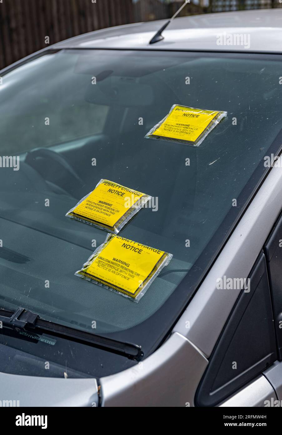 Multiple Parking Tickets or Penalty Charge Notices on the windscreen of ...