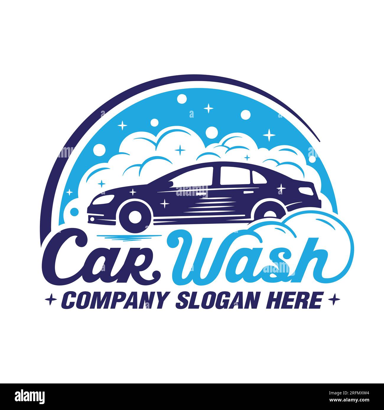 Car Wash logo design template. Vector illustration Stock Vector Image