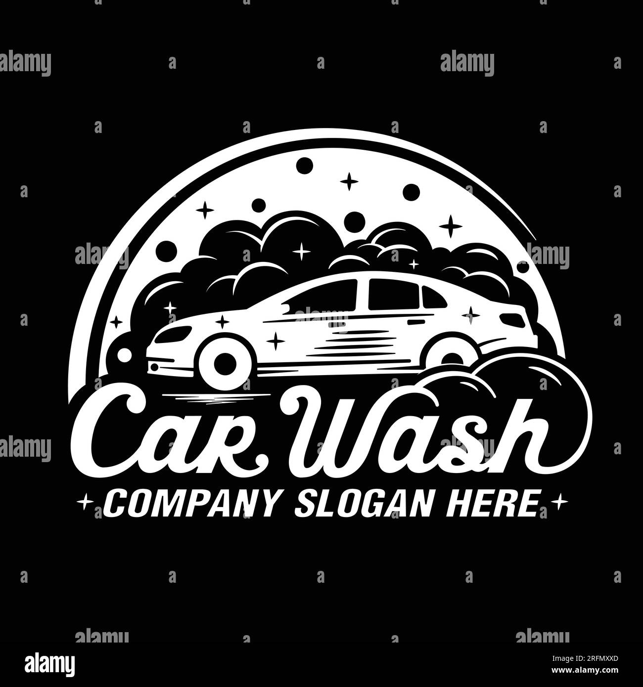 Car Wash logo design template. Vector illustration Stock Vector Image