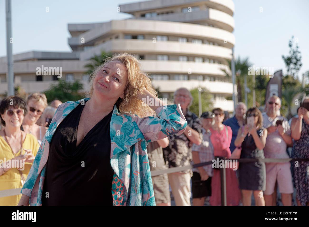 Cap of Agde,France.24th June,2023.Julie Ferrier attends the festival Les Herault du Cinema &de Cap of Agde,France.24th June,2023.Julie Ferrier attends the festival Les Herault du Cinema &de