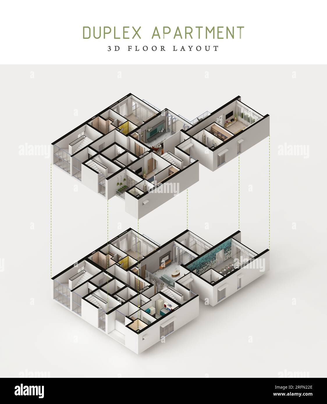 4 bedroom house plan hi-res stock photography and images - Alamy