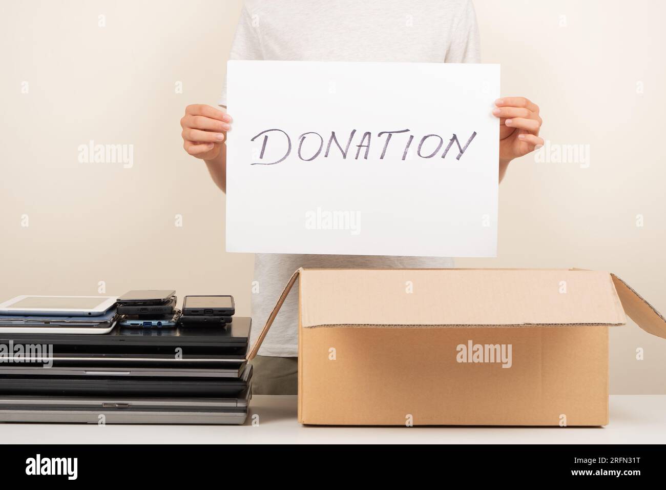Donate technology to charity. Old used laptop computers, phone, tablet