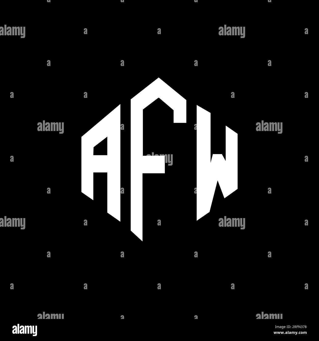 Letter afw vector hi-res stock photography and images - Alamy
