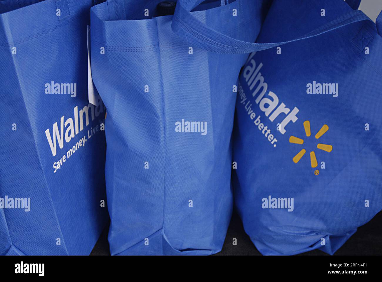 Walmart blue online shopping bags