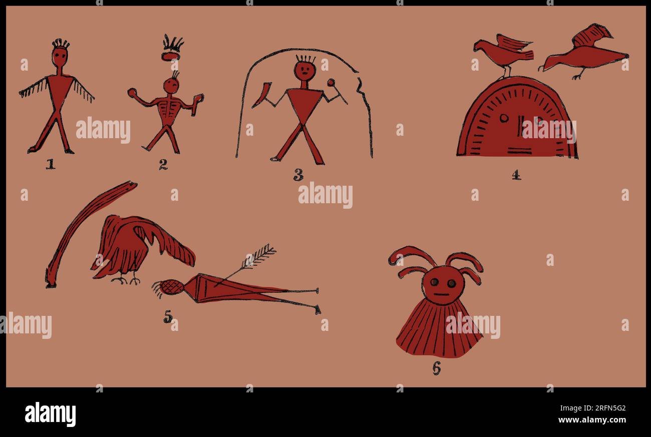 Pictographs (pictures which resemble what they signify) are used as the