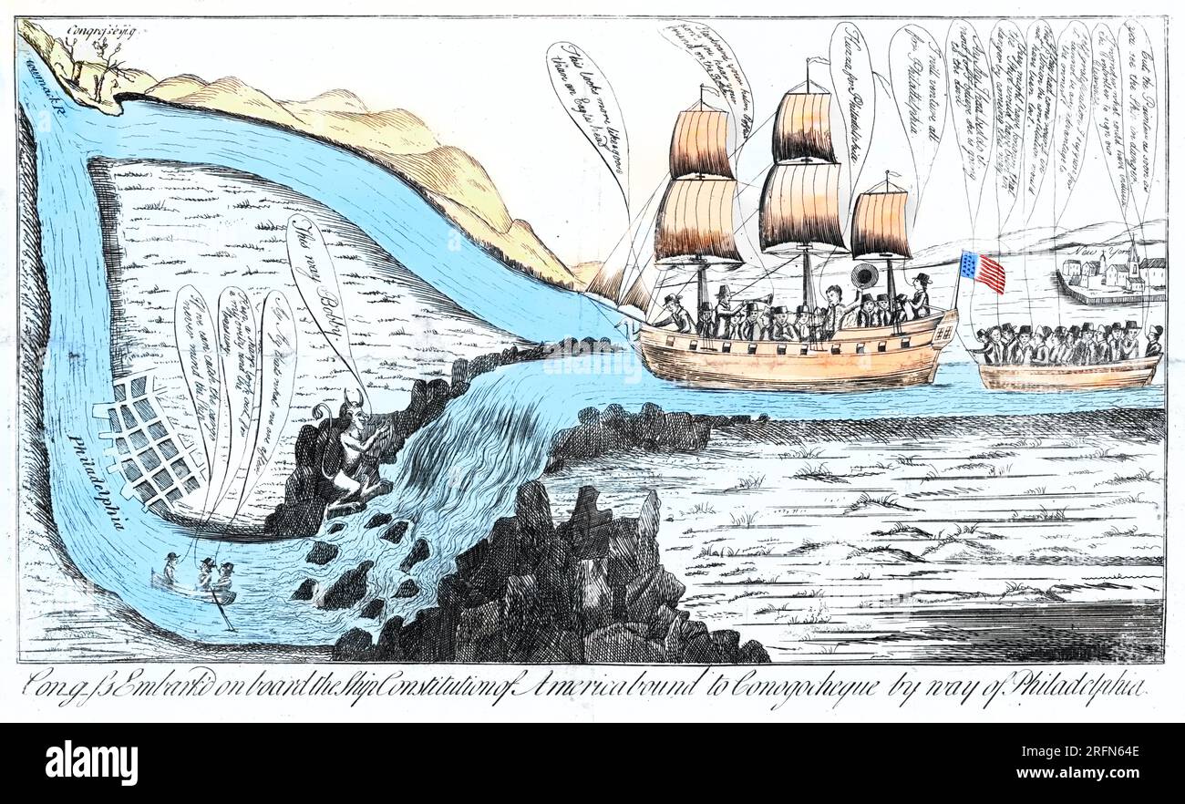 Political cartoon 1790 hi-res stock photography and images - Alamy
