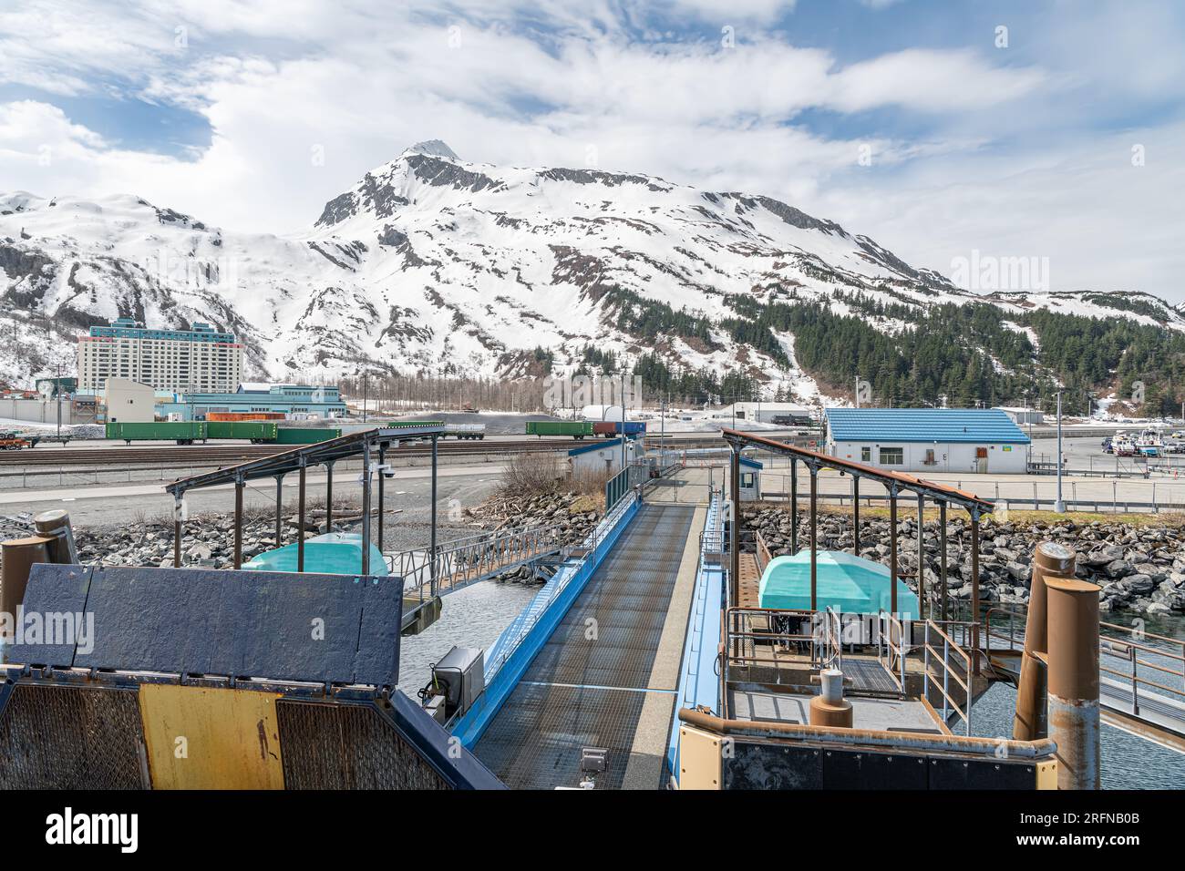 Alaska dock ferry marine highway hires stock photography and images