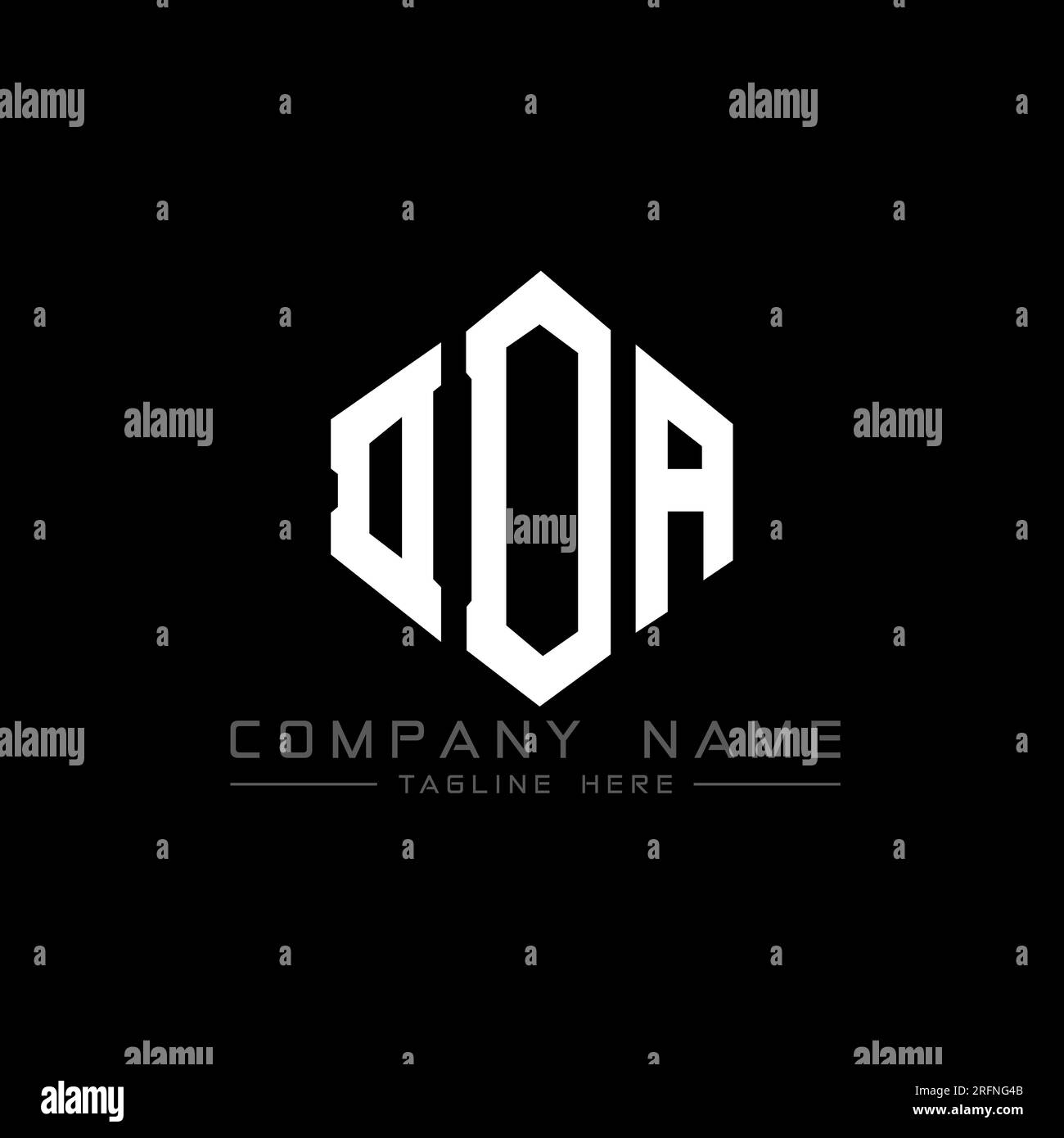 DDA letter logo design with polygon shape. DDA polygon and cube shape