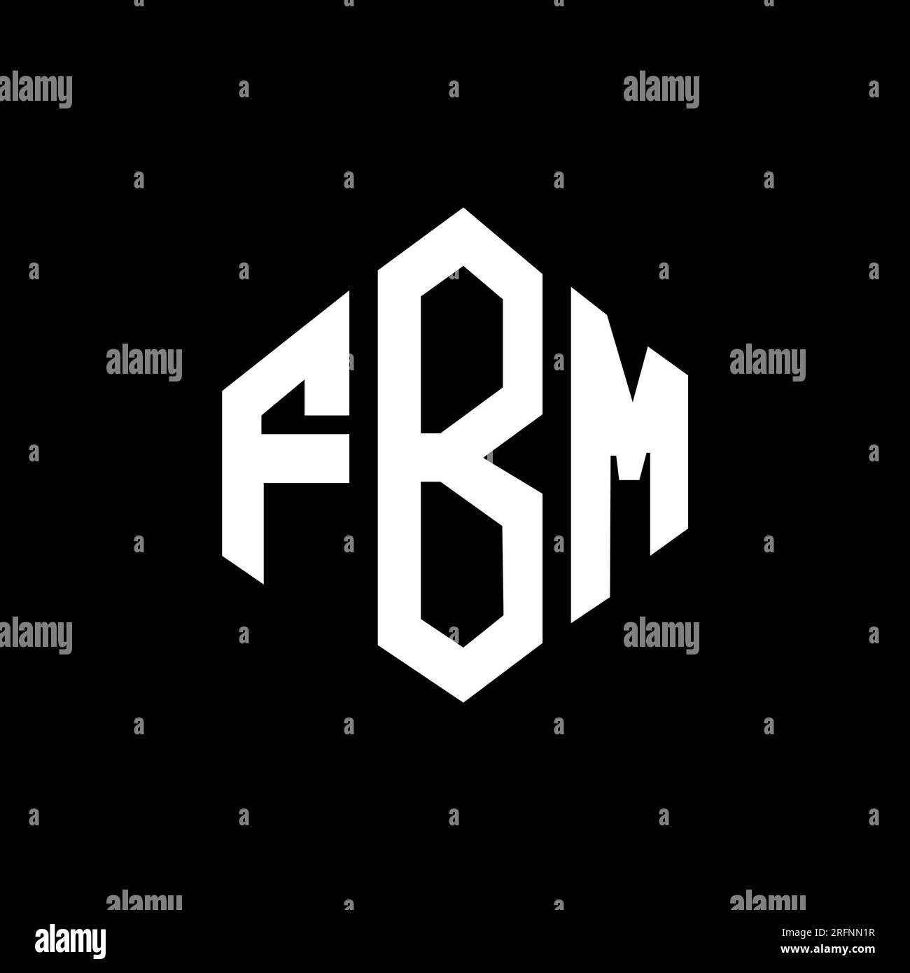 FBM letter logo design with polygon shape. FBM polygon and cube shape FBM letter logo design with polygon shape. FBM polygon and cube shape