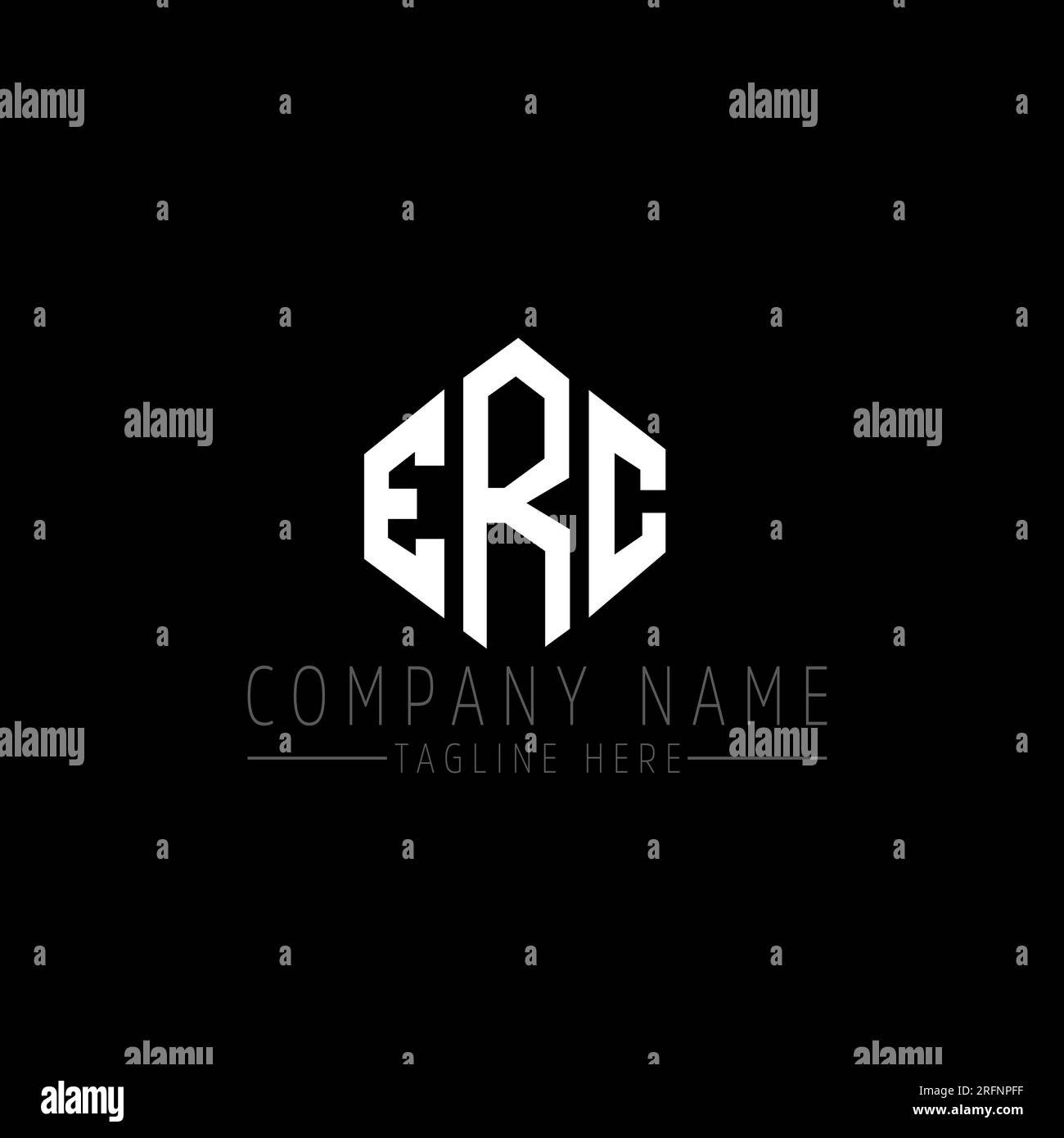 ERC letter logo design with polygon shape ERC polygon and cube shape ERC letter logo design with polygon shape ERC polygon and cube shape