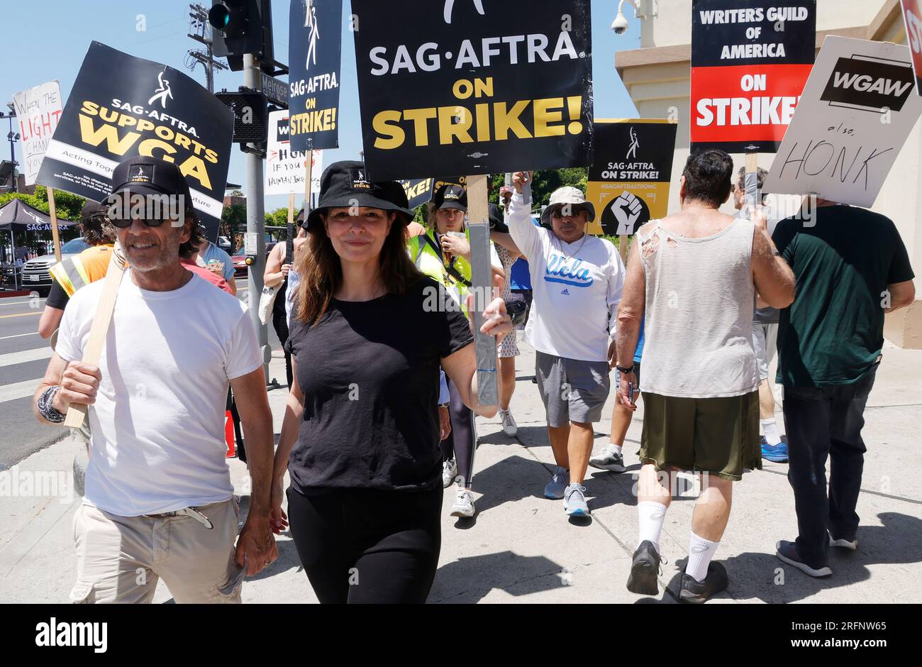 Hollywood, Ca. 4th Aug, 2023. Jeanne Tripplehorn at the SAG-AFTRA and