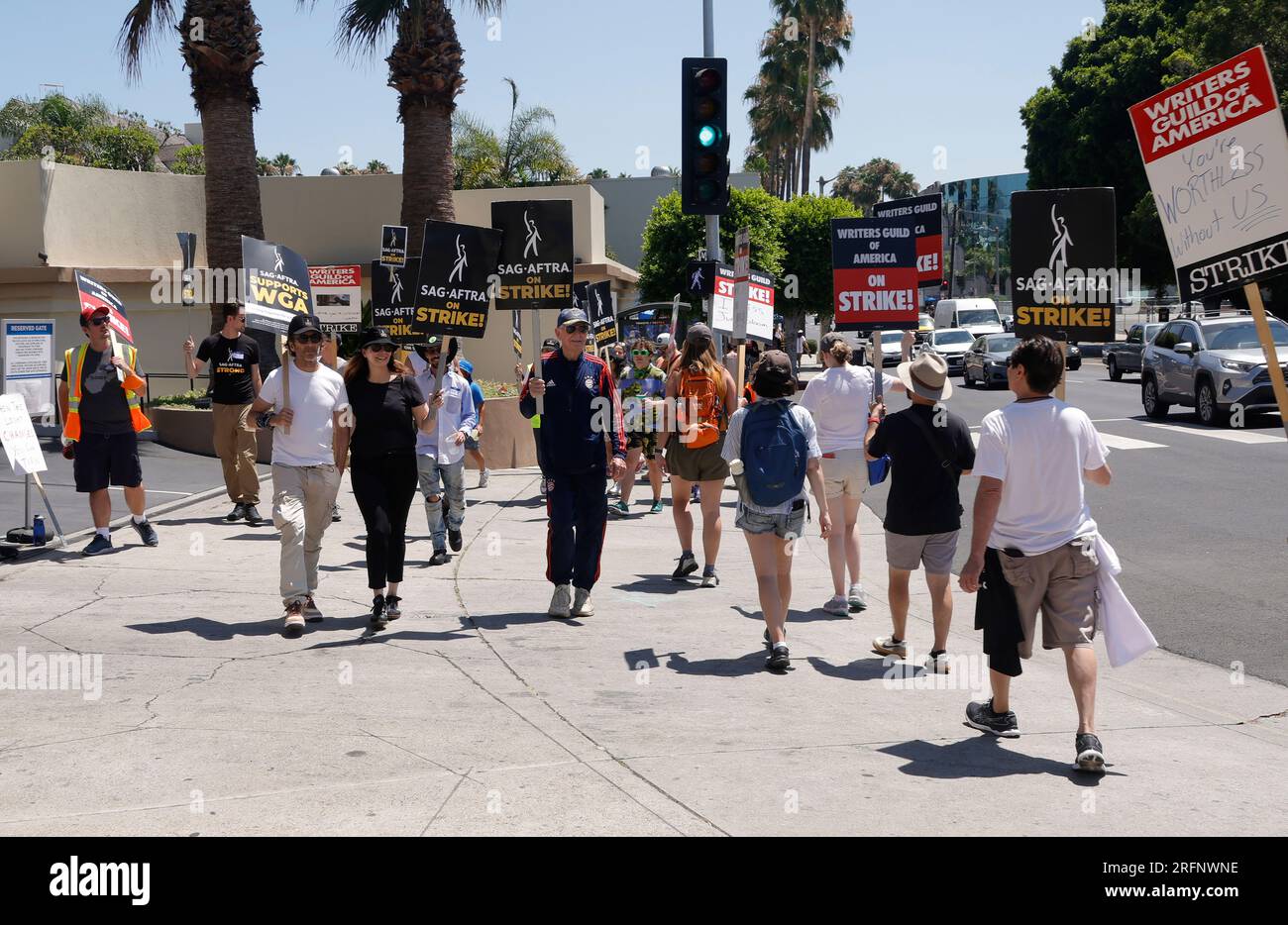 4 August 2023 Hollywood, California - Jeanne Tripplehorn. SAG-AFTRA and