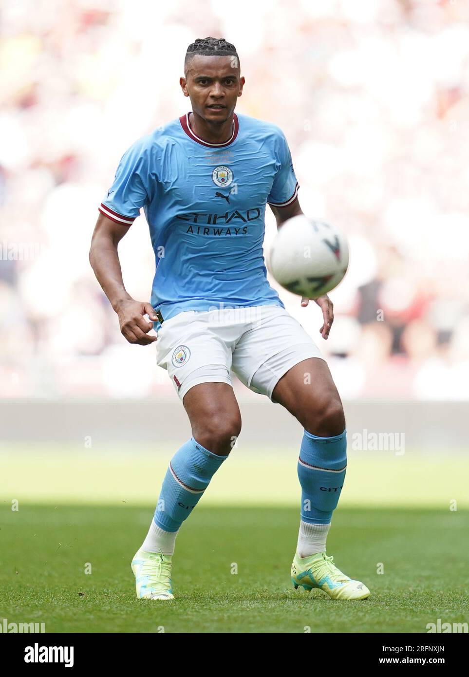 Manchester Citys Manuel Akanji during the Emirates FA Cup final at Wembley Stadium, London. Picture date Saturday June 3, 2023