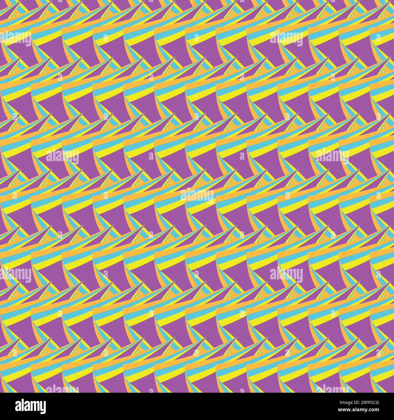 Retro seamless pattern with wave. Can be used for wallpaper, web page background, wrapping paper, print on fabric. Stock Vector