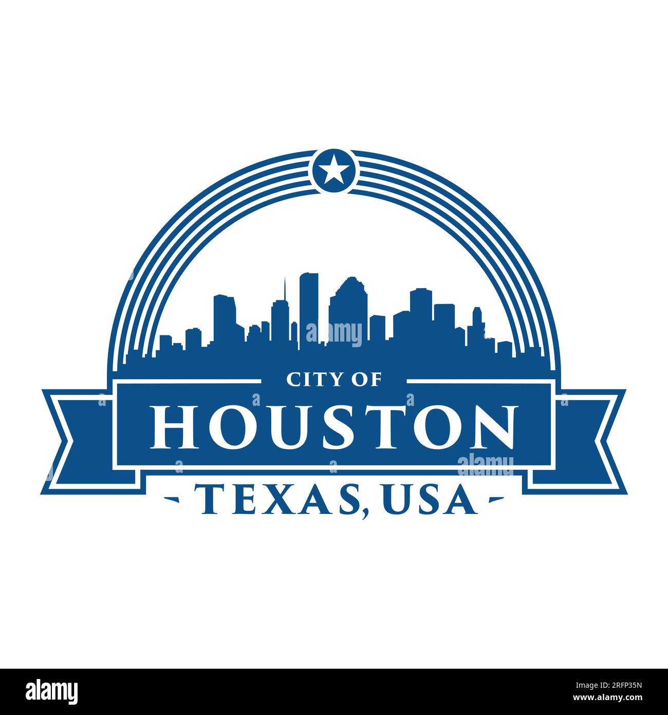 Houston, Texas logo. Vector and illustration Stock Vector Image & Art