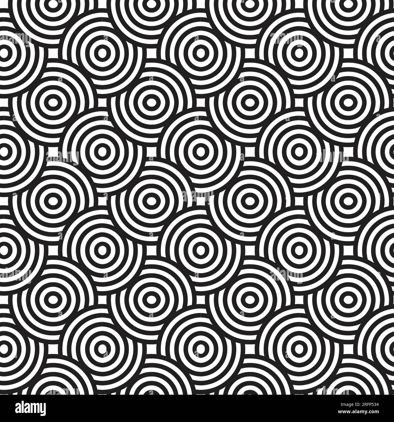 Vector seamless texture spirals Black and White Stock Photos & Images ...