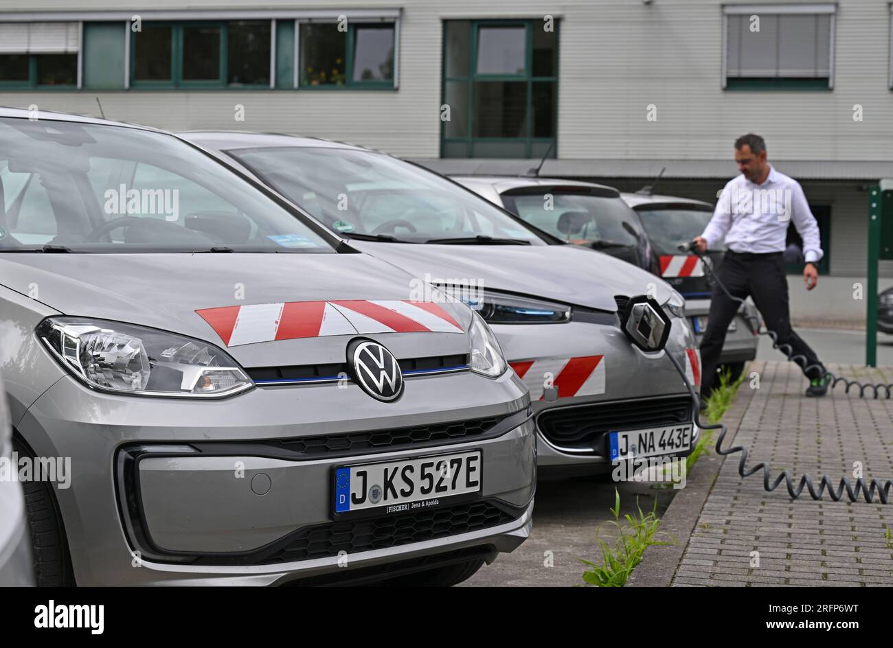 Jena, Germany. 04th Aug, 2023. Wolfgang Hillesheim, an electrical